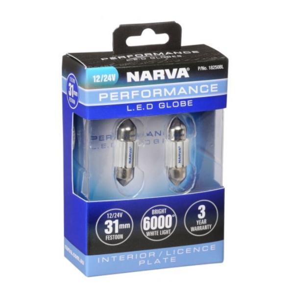 NARVA 12/24V 31MM LED FESTOON GLOBE