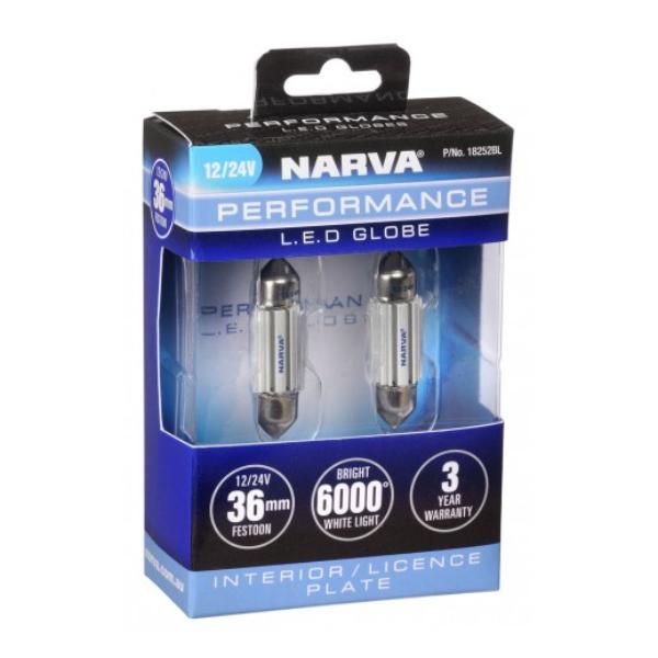 NARVA 12/24V 36MM LED FESTOON GLOBE