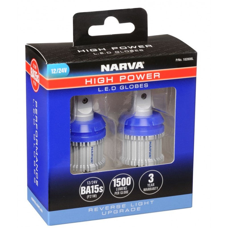 NARVA 12/24V BA15S LED GLOBES HP REV