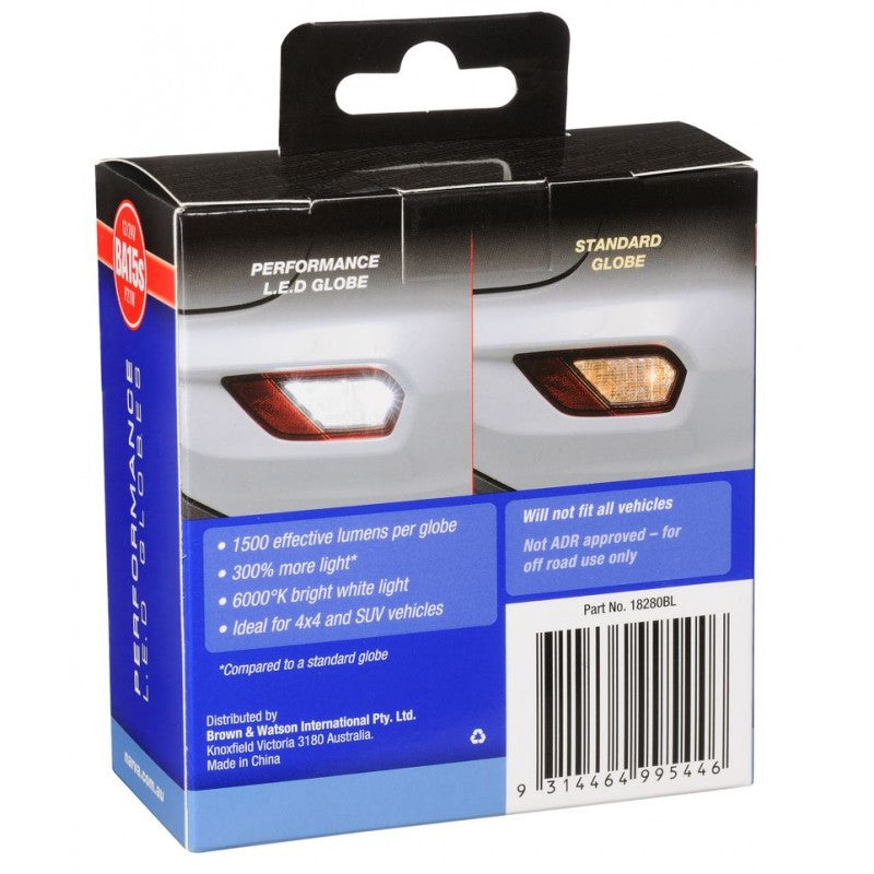 NARVA 12/24V BA15S LED GLOBES HP REV