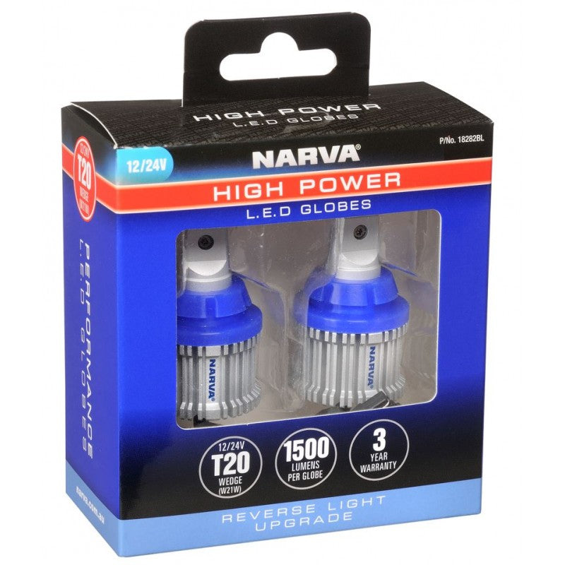 Narva 12/24V T20 Hp Rev Led Globes 2 Pack