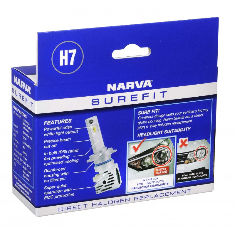 Narva H7 SUREFIT PROJECTOR GLOBES