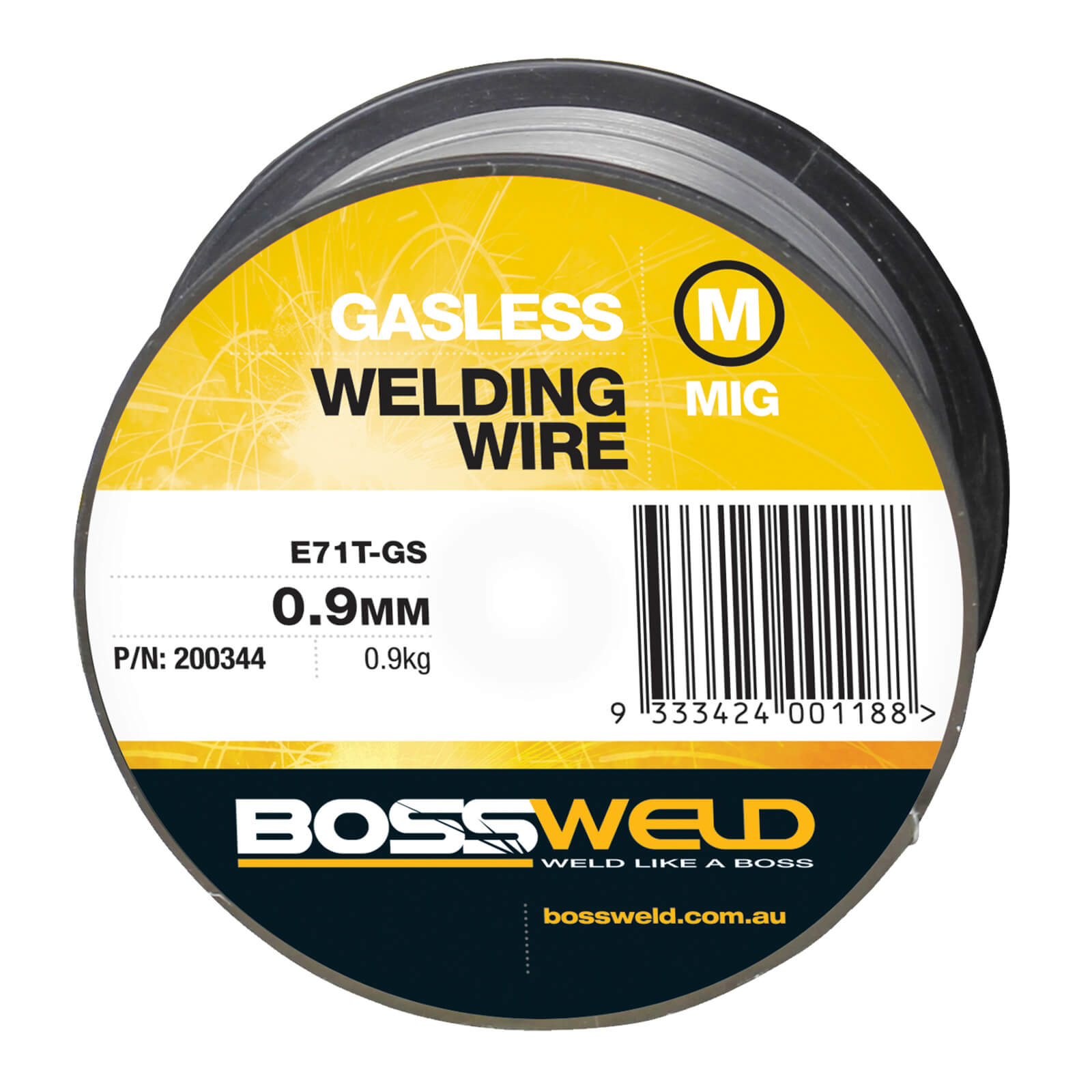 BOSSWELD MIG WIRE GASLESS - 0.9MM X 0.9KG