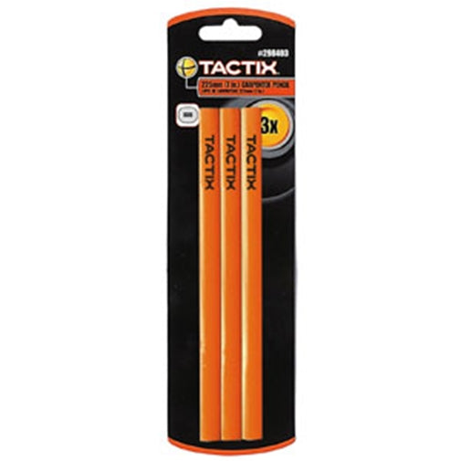 Tactix Pencil Carpenter 3Pc 175mm/7In Square