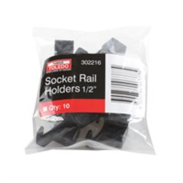 Toledo Socket Rail Holders 1/2In 10Pk