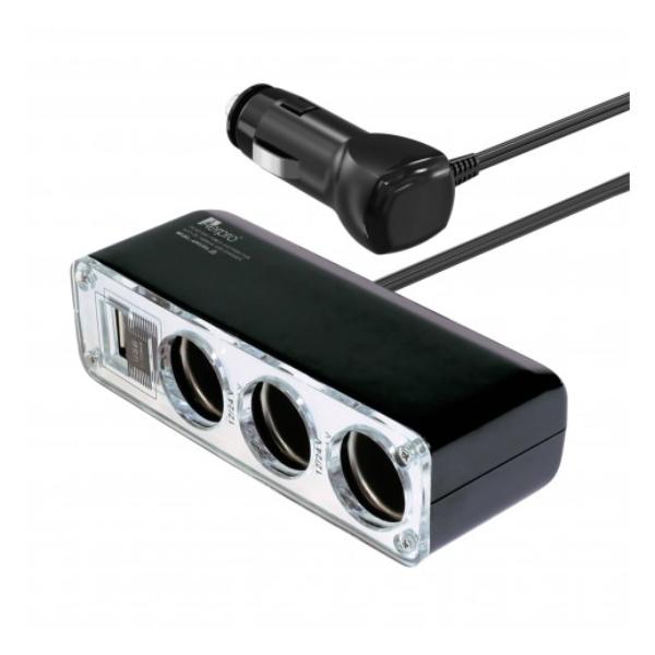 AERPRO TRIPLE ACCESSORY SOCKET + USB POWER ADAPTOR