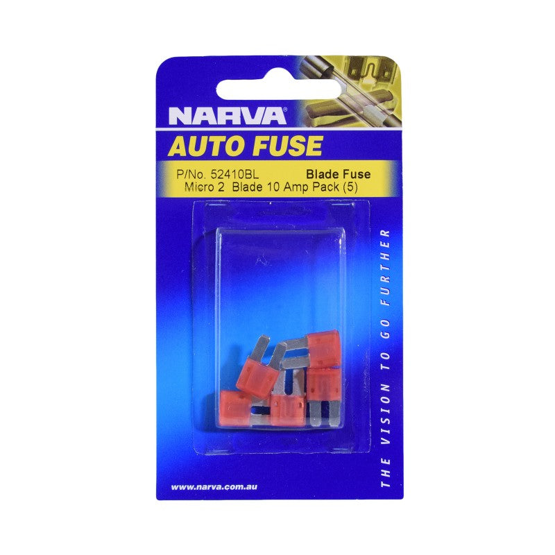 Narva Micro 2 Blade Fuse 10Amp Pack Of 5