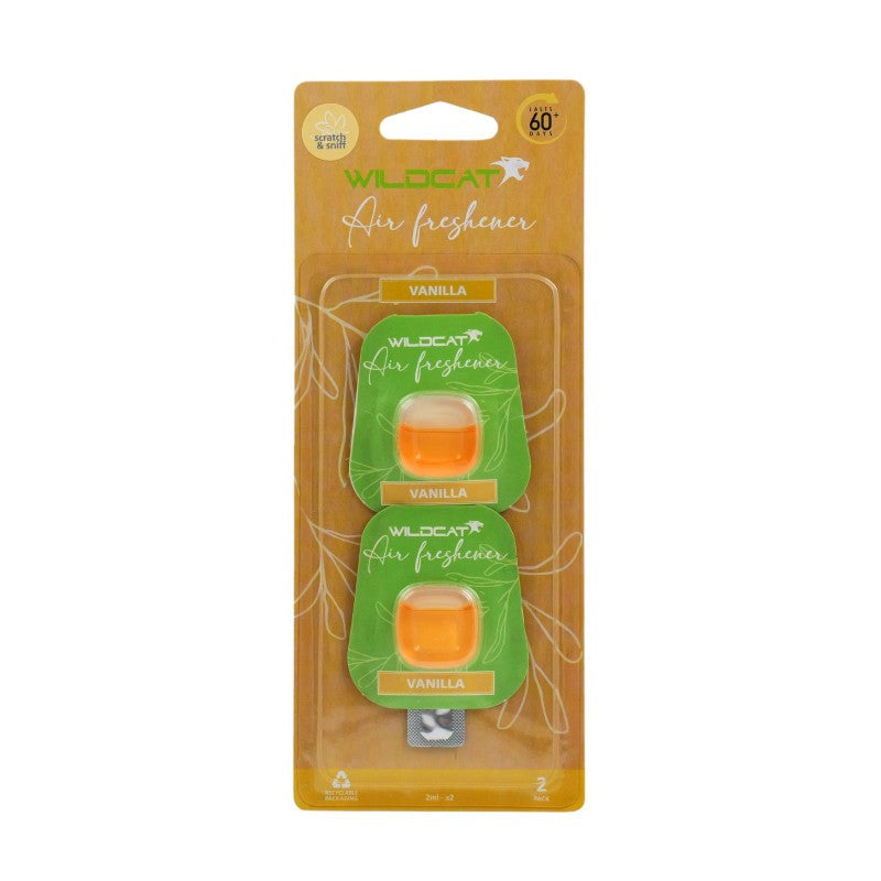 WILDCAT ECO VENT AIR FRESHENER VANILLA PK2