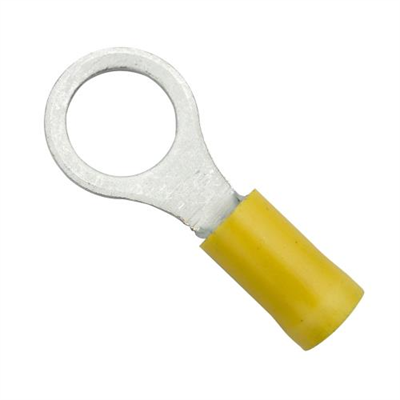 Champion 5/16In / 8mm Yellow Ring Terminal - 100Pk