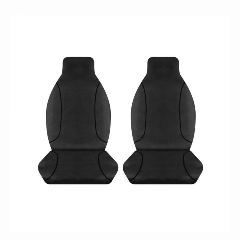 TRADIES BLACK CANVAS FRONT SEAT COVER PAIR HILUX 2015-CURRENT