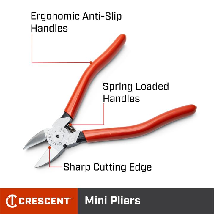 CRESCENT 5 INCH FLUSH CUT CABLE TIE CUTTERS