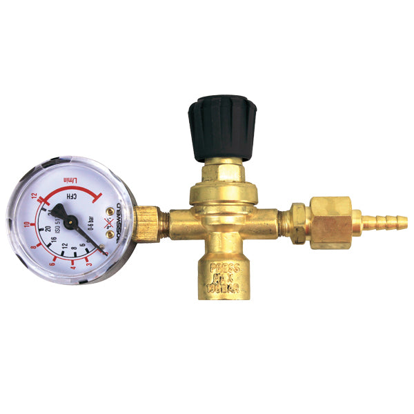 BOSSWELD Disposable Gas Bottle Regulator with Gauge