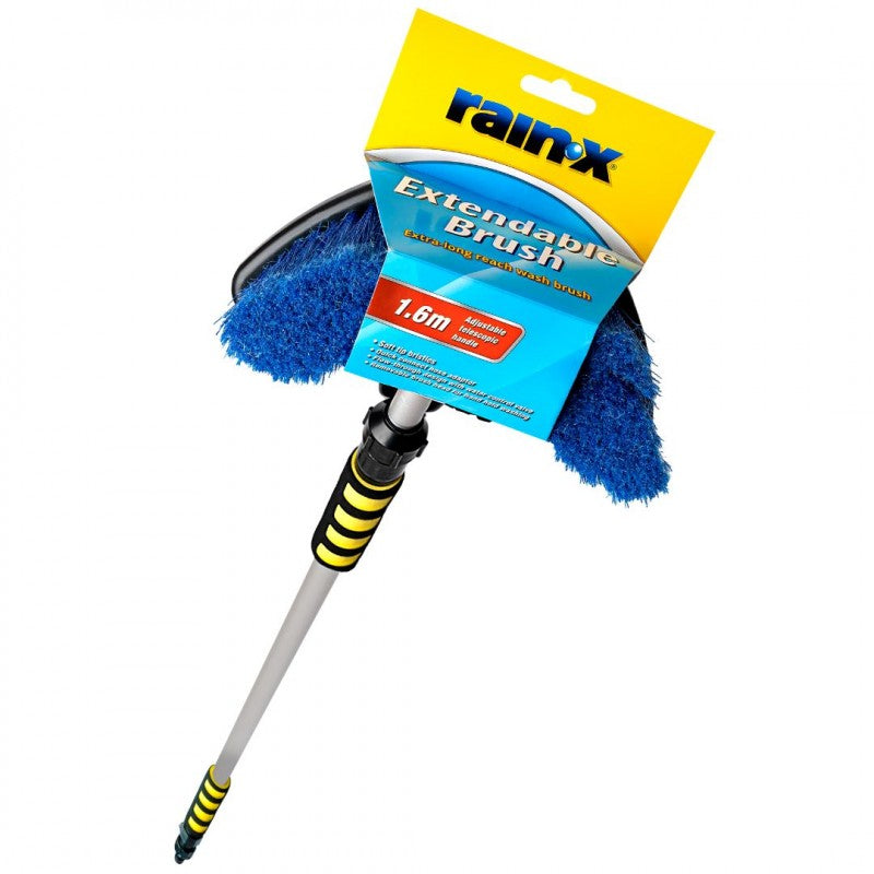 RAIN X 1.6M EXTENDABLE WASH BRUSH WITH REMOVAL HEAD