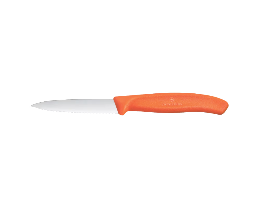 Victorinox Paring Knife 8 cm Wavy Blade Orange Handle New