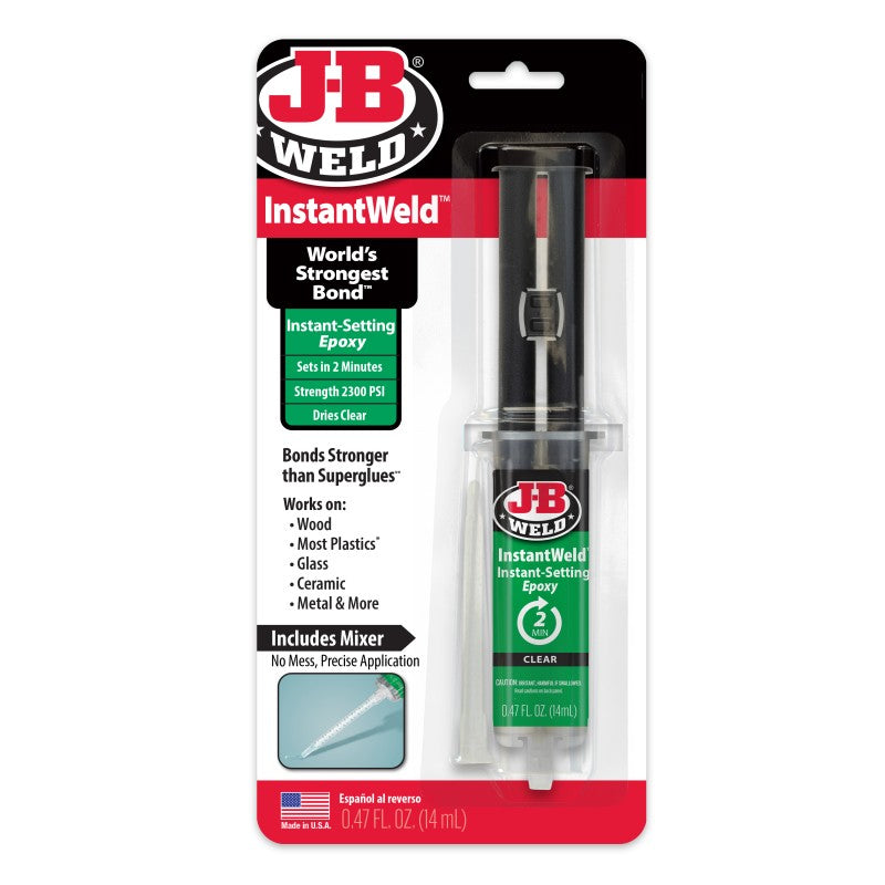 JB Weld INSTANT WELD CLEAR INSTANT SETTING EPOXY 25ML