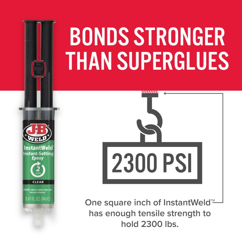 JB Weld INSTANT WELD CLEAR INSTANT SETTING EPOXY 25ML