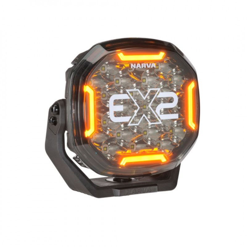 NARVA 7IN EX2B BLACKOUT EDITION (PAIR) AMBER/WHITE POS LIGHTS