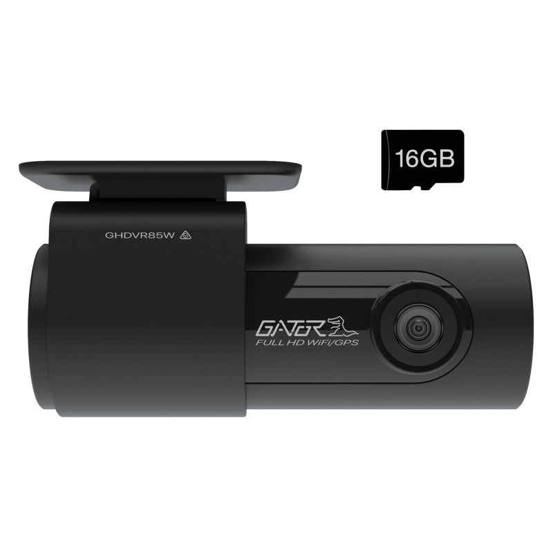 GATOR 16GB 1080P FULL HD DASH CAM WITH WIFI/GPS