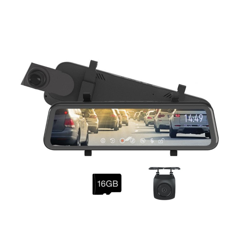 9IN TOUCH SCREEN HD MIRROR DISP 1080P 2CH TREA & REV CAM KIT