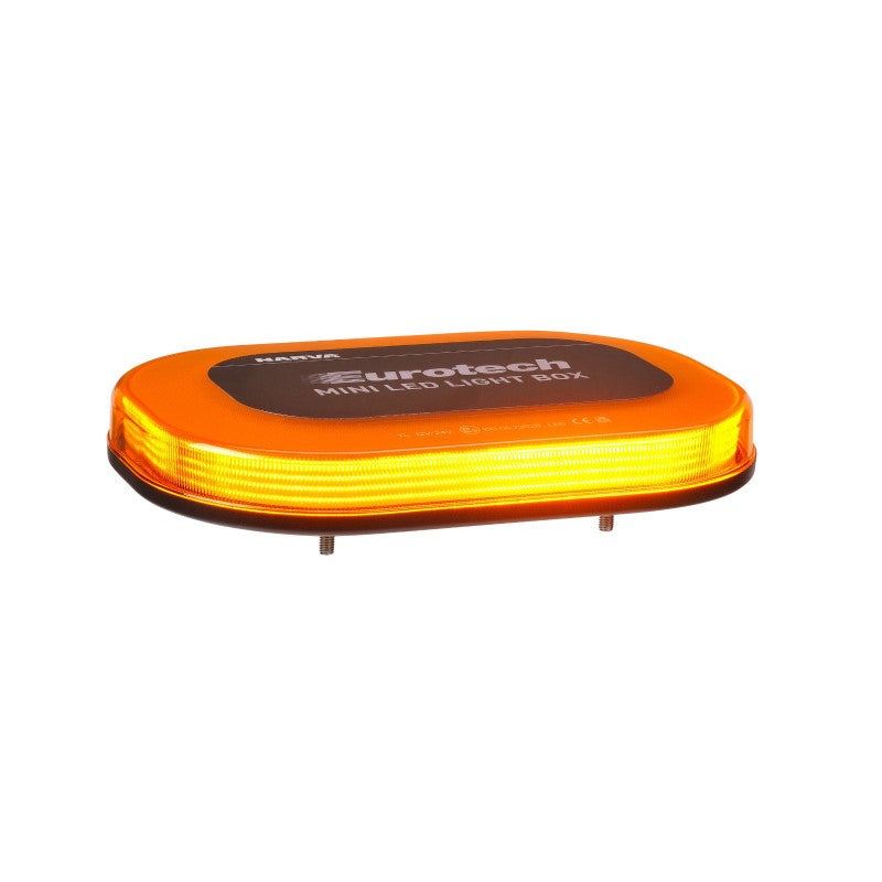 NARVA 12/24V EUROTECH MINI LED LIGHT BOX FLANGE BASE AMBER