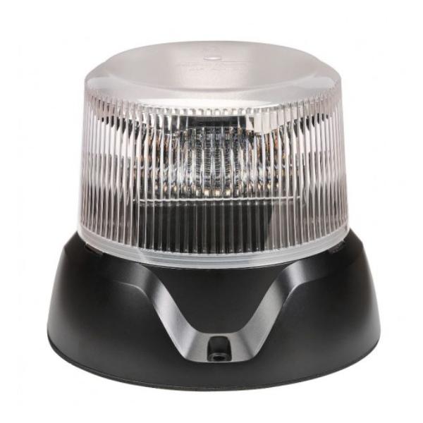 NARVA PULSE II LED AMBER WITH CLEAR LENS STROBE FLANGE BASE