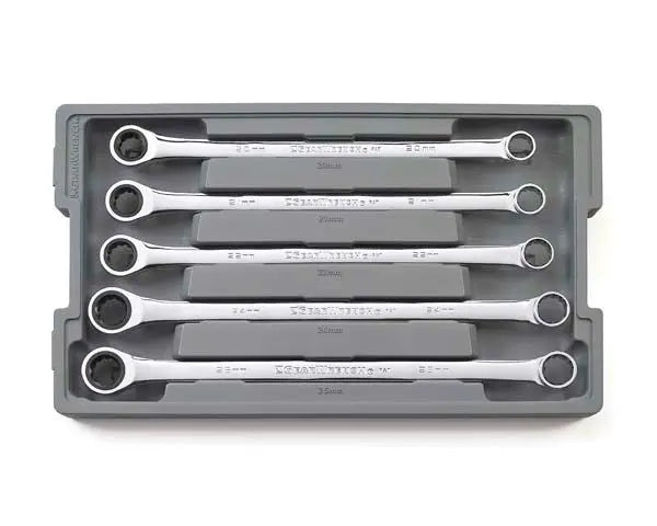Gearwrench 5 Pc 72T 12 Pt XL Gearbox Double Box Ratcheting Metric Wrench Add-On Set