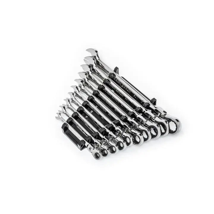 GW 10 PC 90T 12 PT SAE COMBINATION RATCHETING WRENCH SET