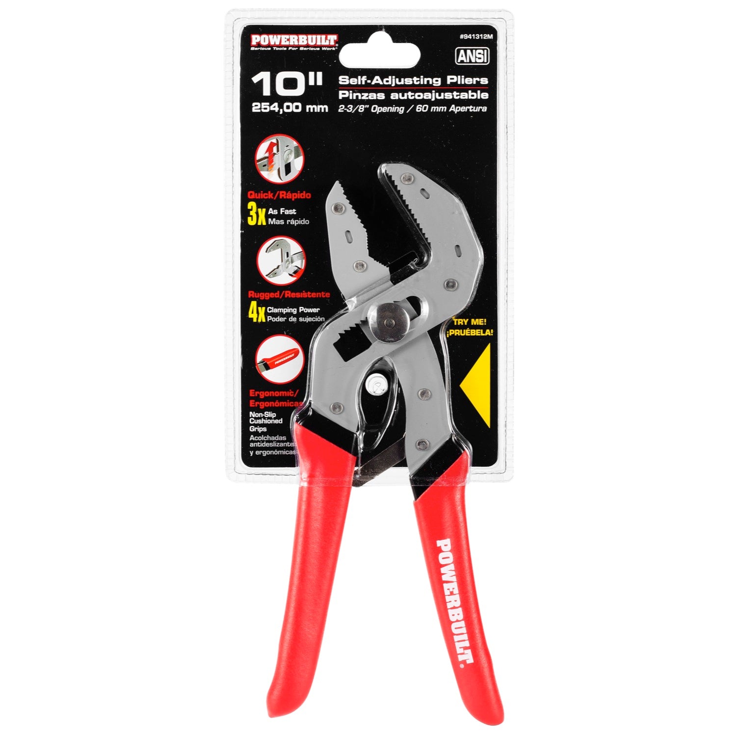 POWERBUILT 10 inch SELF-ADJUSTING PLIERS