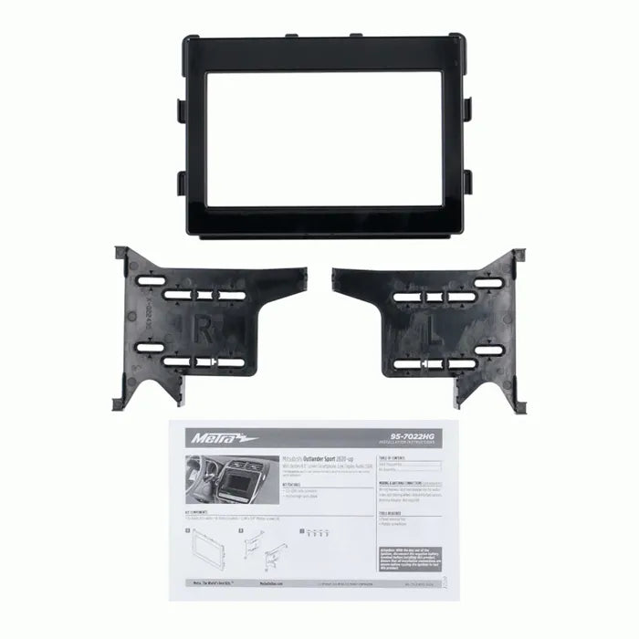 FITTING KIT MITSUBISHI OUTLANDER 2020 ON DIN & DOUBLE DIN BLACK