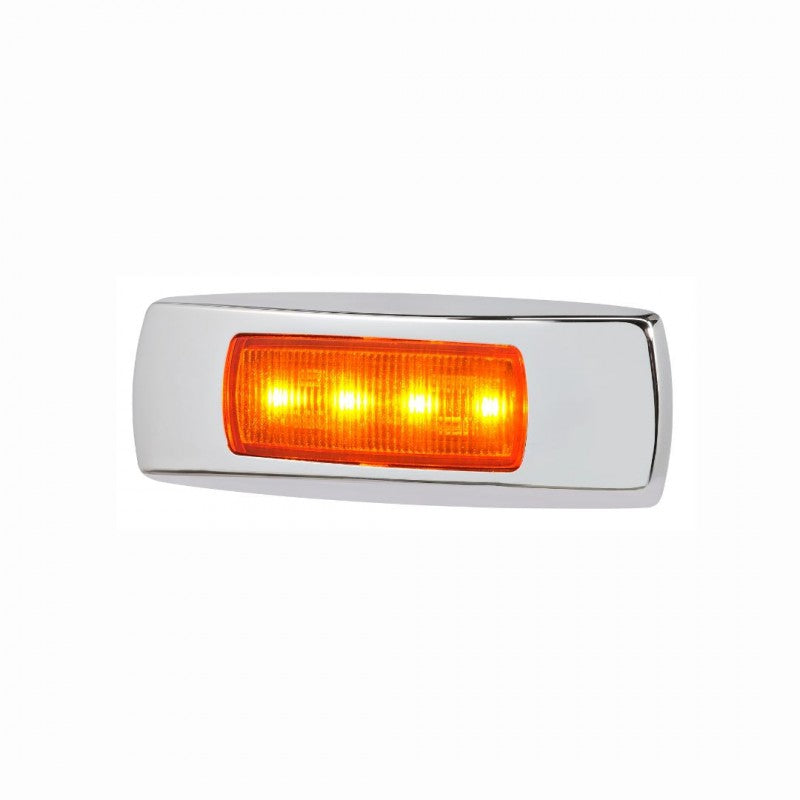 NARVA 9-33V MDL68 LED FRONT MARKER AMBER 0.5M CHROME