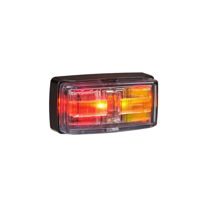 NARVA 9-33V Mdl80 LED Side Mar Side Dir Ind Red/Amb/Amb Blk B 0.5M