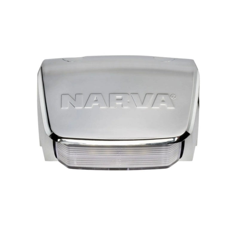 NARVA 9-33V MDL80 3 LED LICENCE PLATE LAMP CHROME HOUSING 0.5M CAB