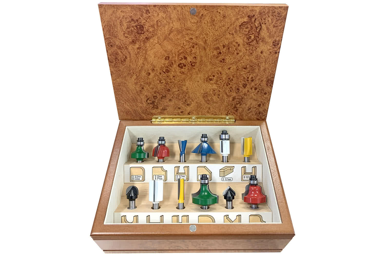 Makita 12PC ROUTER BIT SET 1/4 SHANK