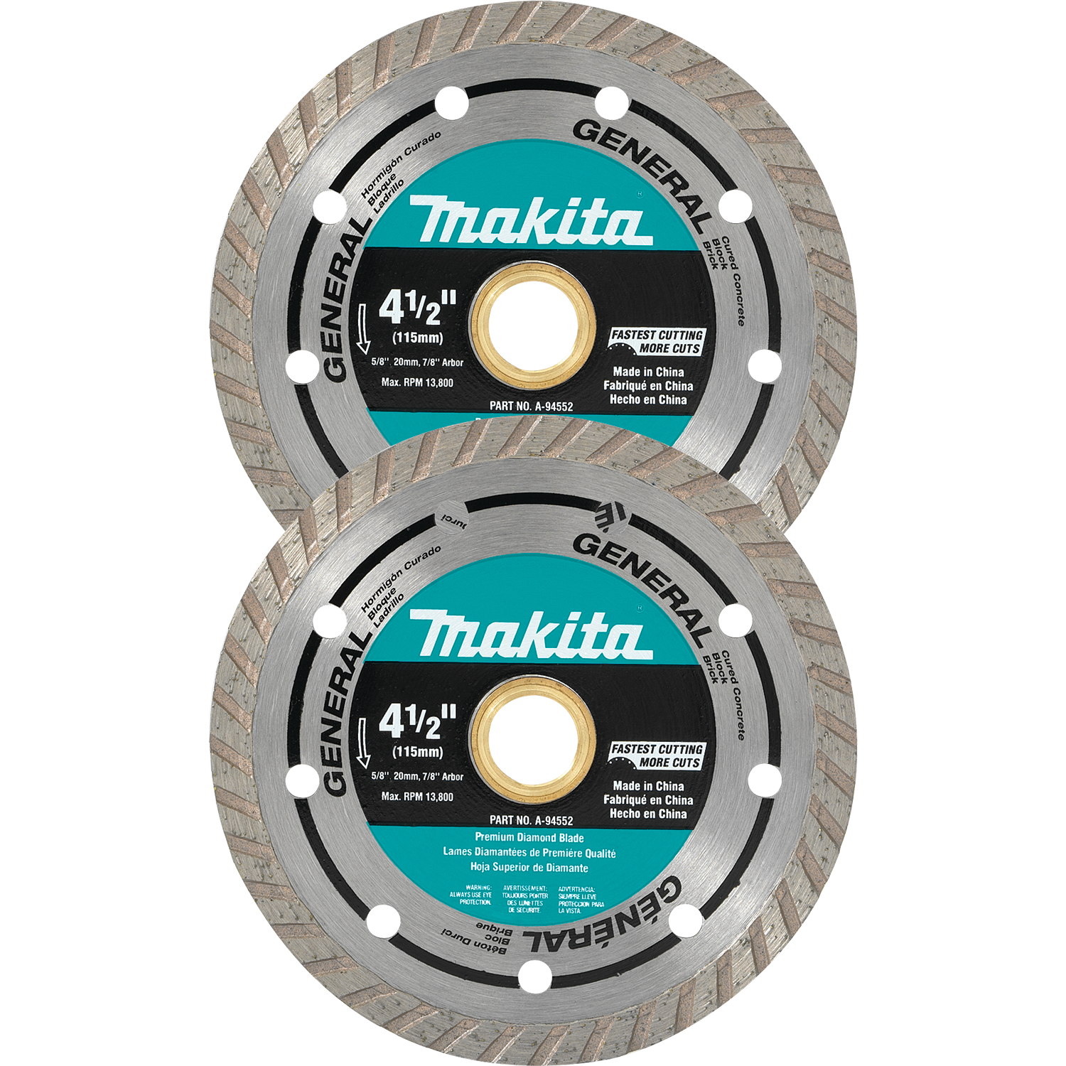 Makita Diamond Blade 115mm Turbo X2Pks