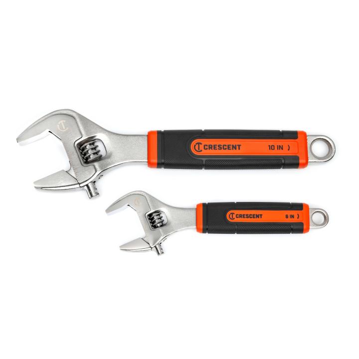 Crescent 2 Piece 6 in and 10 in Quick-Fit-Jaw Wrench Set NEW