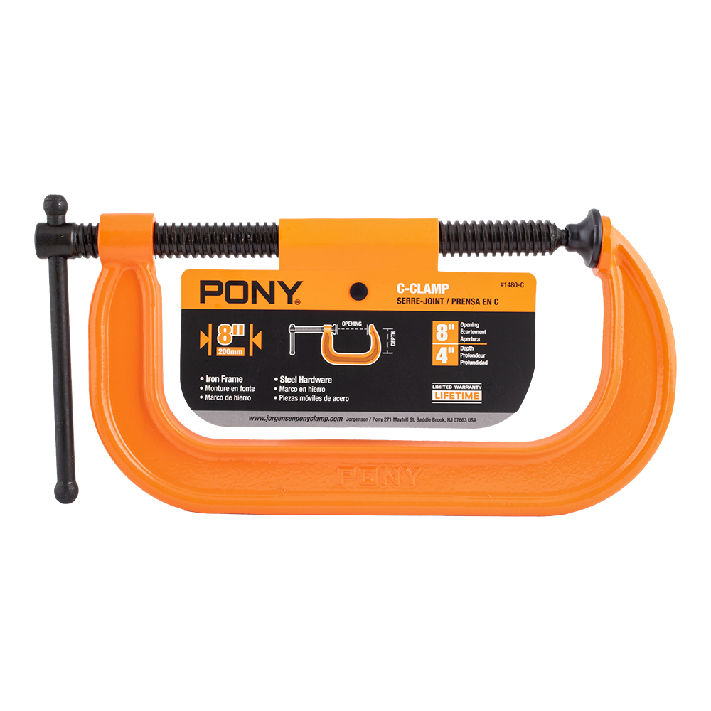 PONY JORGENSEN 200mm Classic Light-Duty C-Clamp