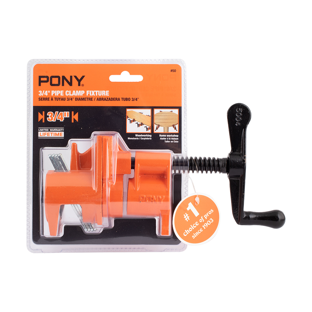 PONY JORGENSEN Pipe Clamp Fixture for 3/4 inch Pipes