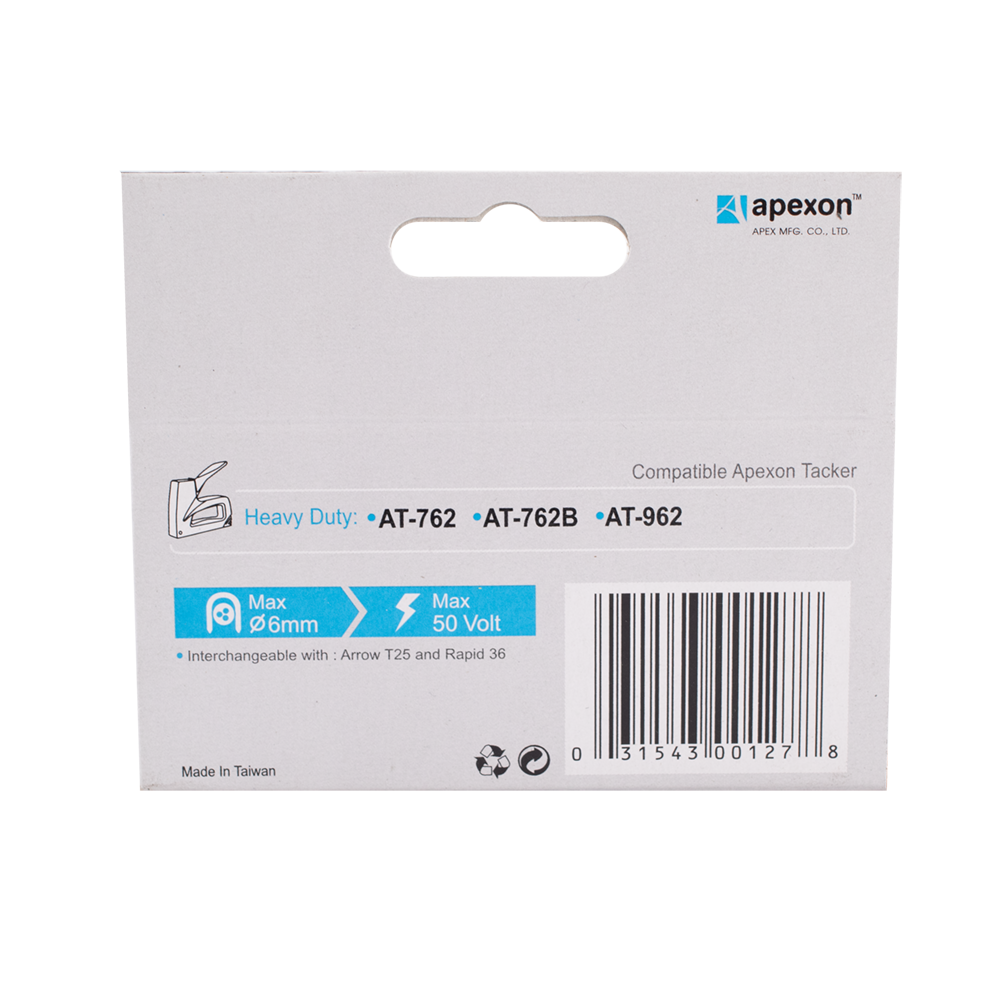 APEXON #6210M 10mm STAPLE - 1,000pc T25 - 3/8in