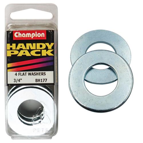 Champion 3/4In Flat Steel Washer
