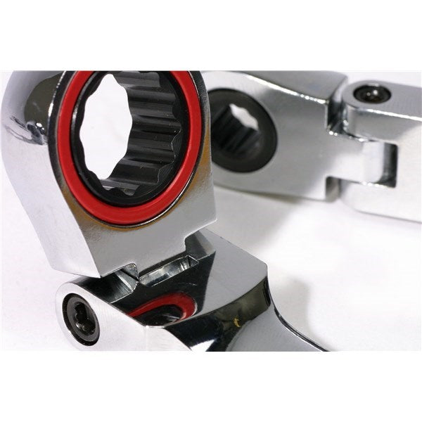 BS Ratchet Wrench Set - Stubby Flex Head Metric 8pc