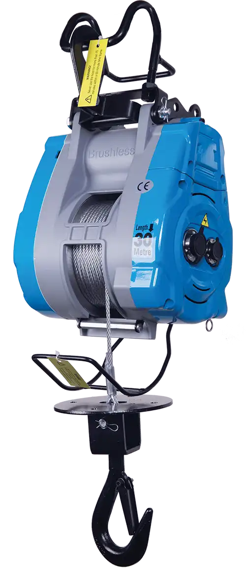 TOHO Brushless Compact Wire Rope (Builders) Hoist -260kg capacity