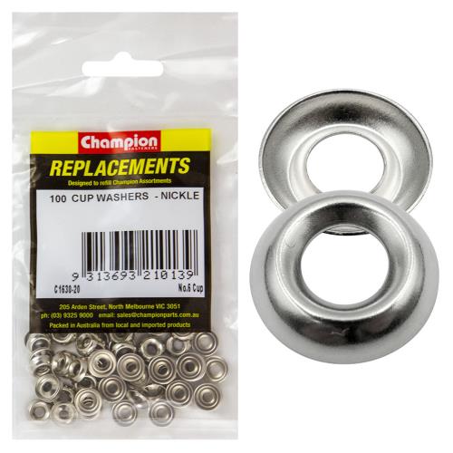 Champion 6G Cup Washer -100Pk