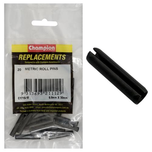 Champion 6mm X 30mm Roll Pin -20Pk