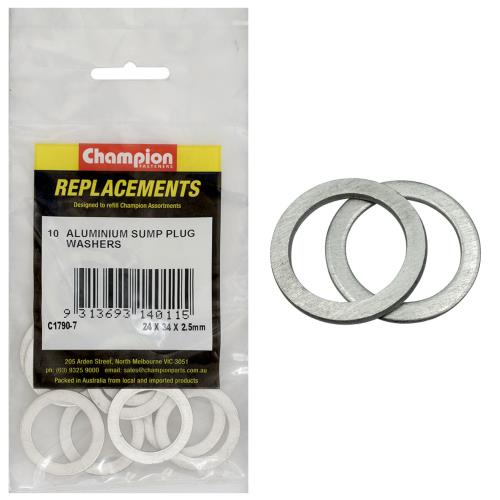 Champion M24 X 34mm X 2.5mm Aluminium Washer -10Pk