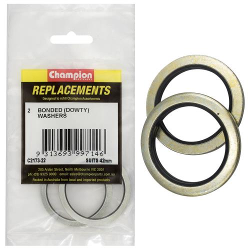 Champion Bonded Seal Washer Dowty 42mm -2Pk