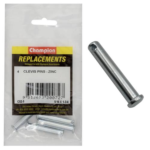 Champion 5/16In X 1-3/4In Clevis Pin -4Pk