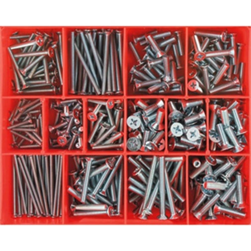 Champion 345Pc Metric Machine Screw Assortment Csk Hd Ph
