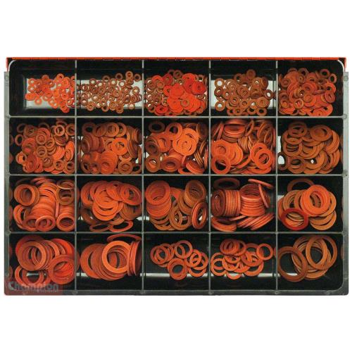 Champion Master Kit 978Pc Red Fibre Washer Asst