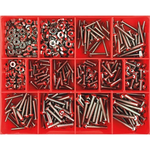 Champion 300Pc Fine Thread Screw & Nut Assortment Nickle