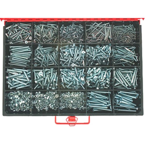 Champion Master Kit 1650Pc Metric Machine Screw & Nut Asst